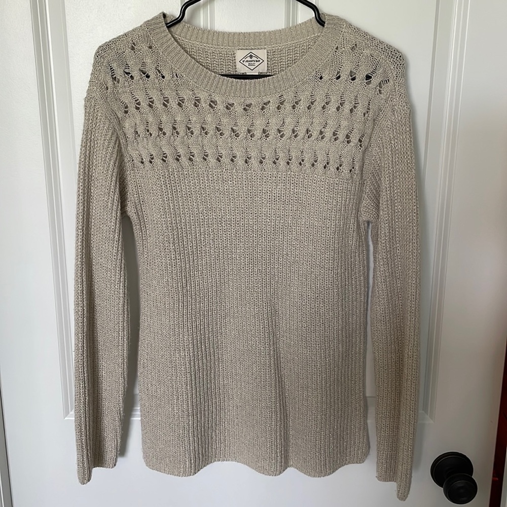 Shimmery Tan Sweater
